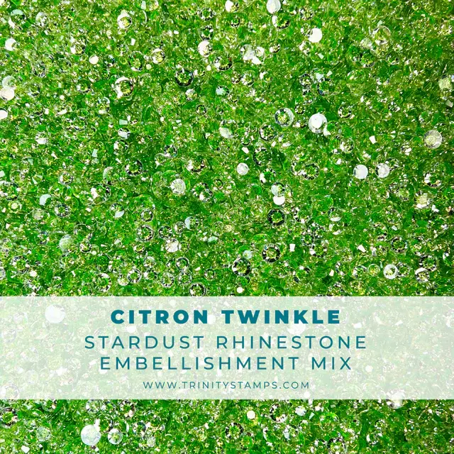 TRINITY STAMPS TRINITY STAMPS CITRON TWINKLE STARDUST RHINESTONES