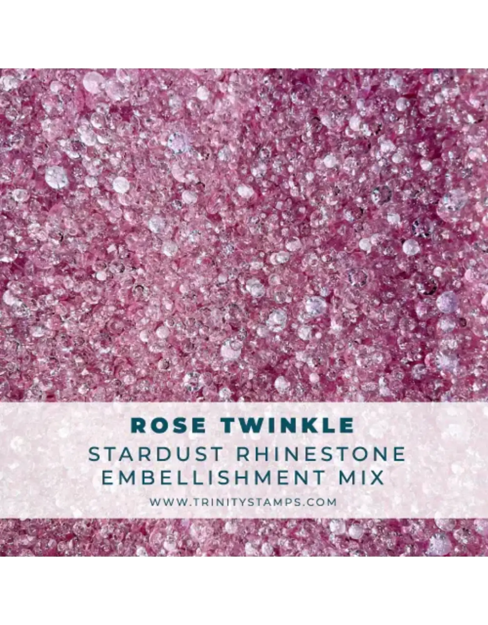 TRINITY STAMPS TRINITY STAMPS ROSE TWINKLE STARDUST RHINESTONES