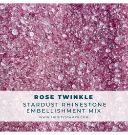 TRINITY STAMPS TRINITY STAMPS ROSE TWINKLE STARDUST RHINESTONES