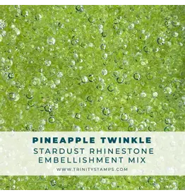 TRINITY STAMPS TRINITY STAMPS PINEAPPLE TWINKLE STARDUST RHINESTONES