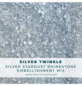 TRINITY STAMPS TRINITY STAMPS SILVER TWINKLE STARDUST RHINESTONES