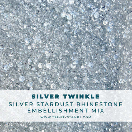 TRINITY STAMPS TRINITY STAMPS SILVER TWINKLE STARDUST RHINESTONES