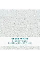 TRINITY STAMPS TRINITY STAMPS GLOSS WHITE OPAQUE RHINESTONES