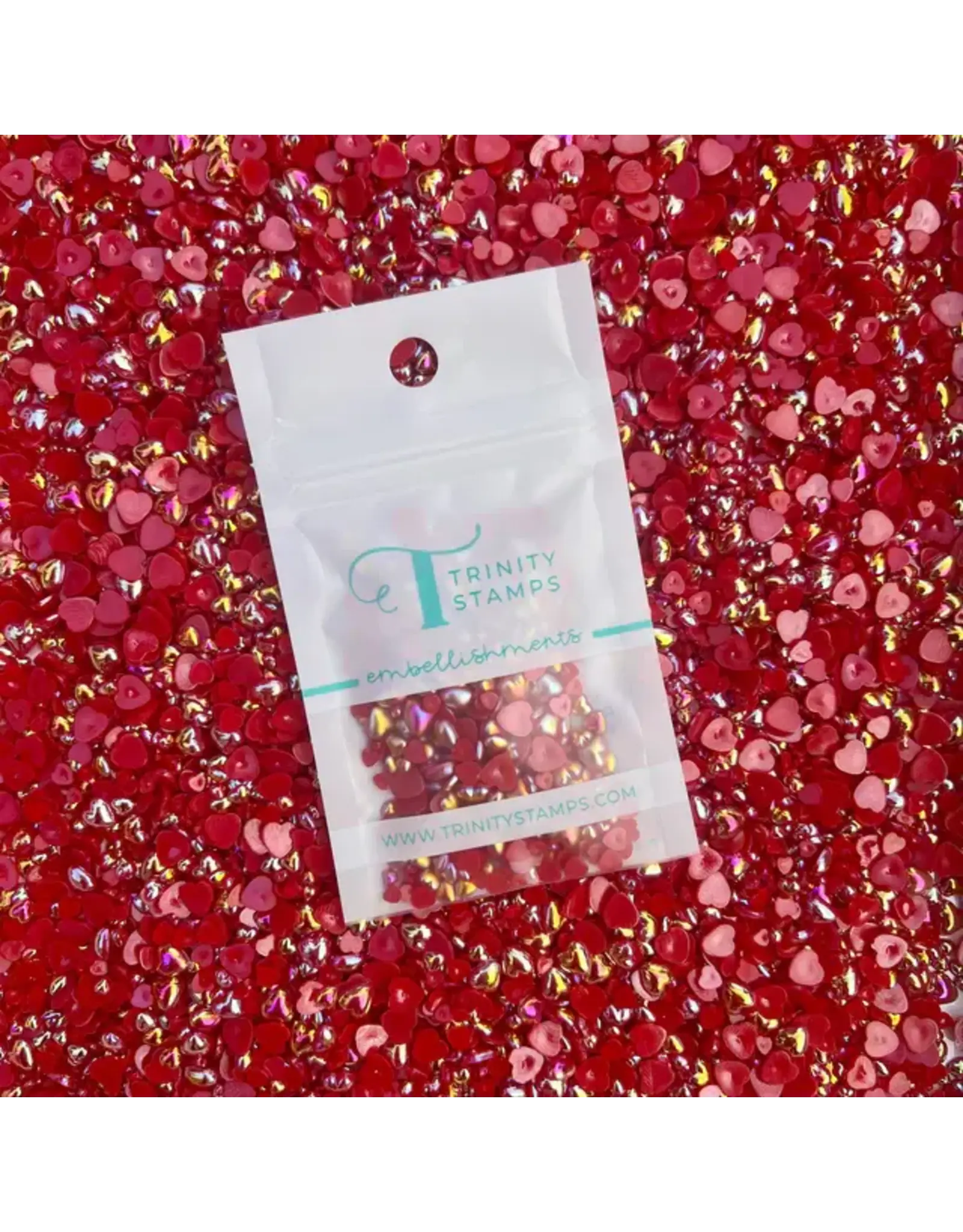 TRINITY STAMPS TRINITY STAMPS RED ROSE HEART BAUBLES