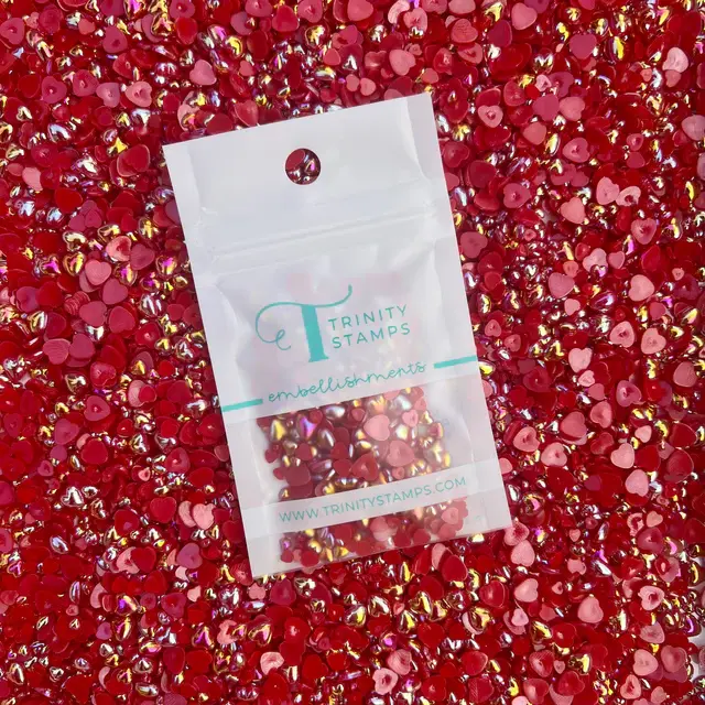 TRINITY STAMPS TRINITY STAMPS RED ROSE HEART BAUBLES