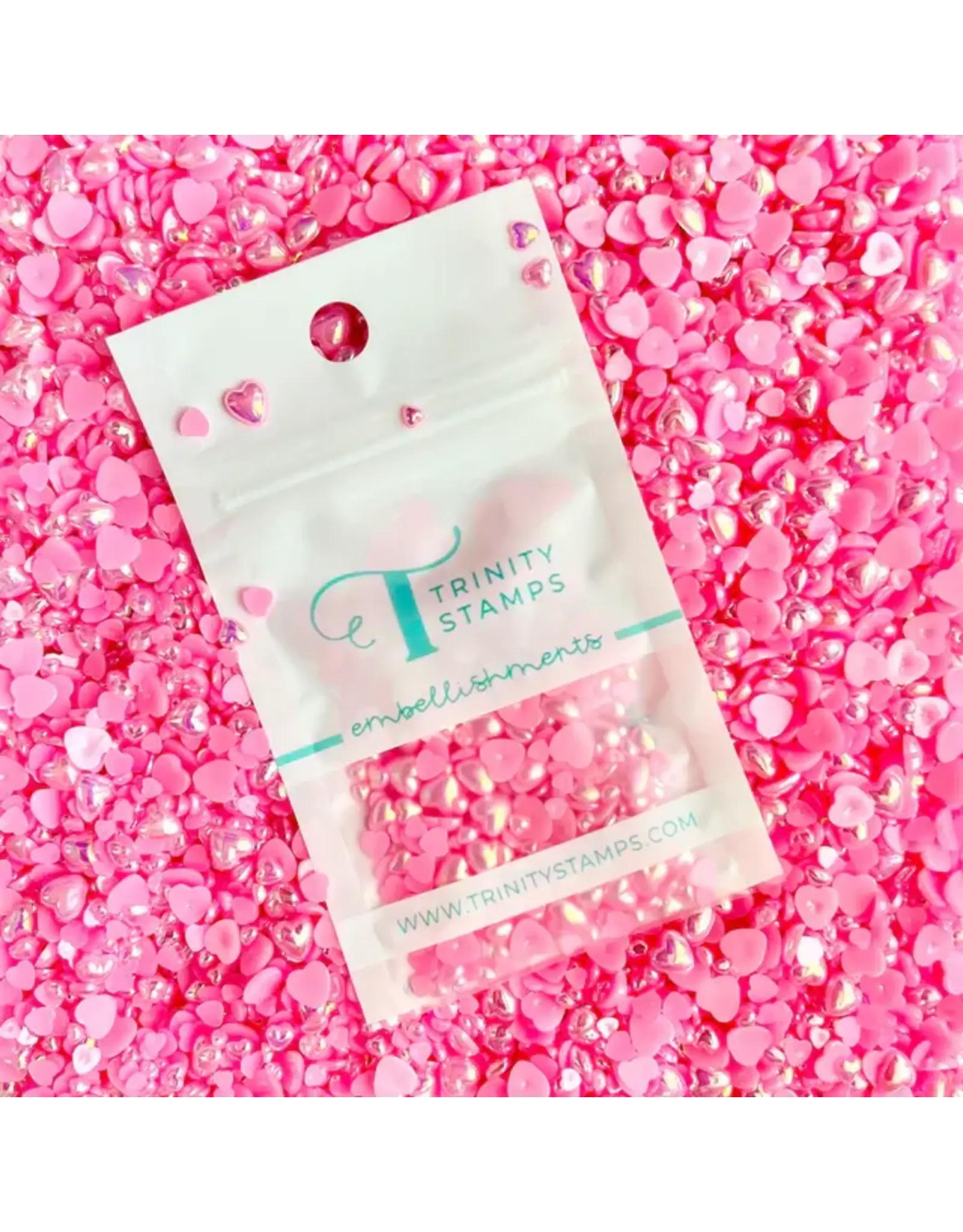 TRINITY STAMPS TRINITY STAMPS FRENCH ROSE HEART BAUBLES