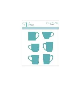 TRINITY STAMPS TRINITY STAMPS TINY MUGS DIE SET