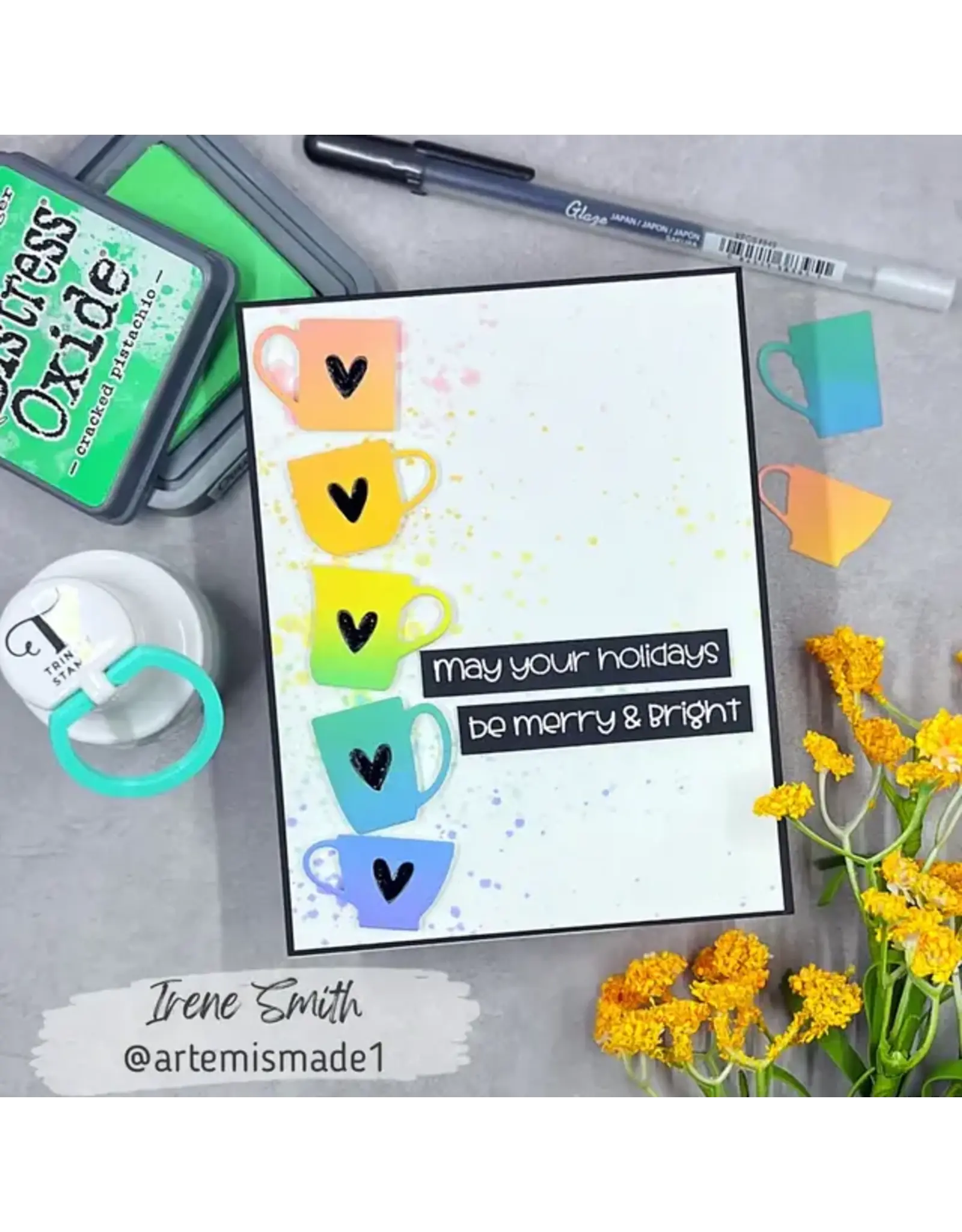 TRINITY STAMPS TRINITY STAMPS TINY MUGS DIE SET