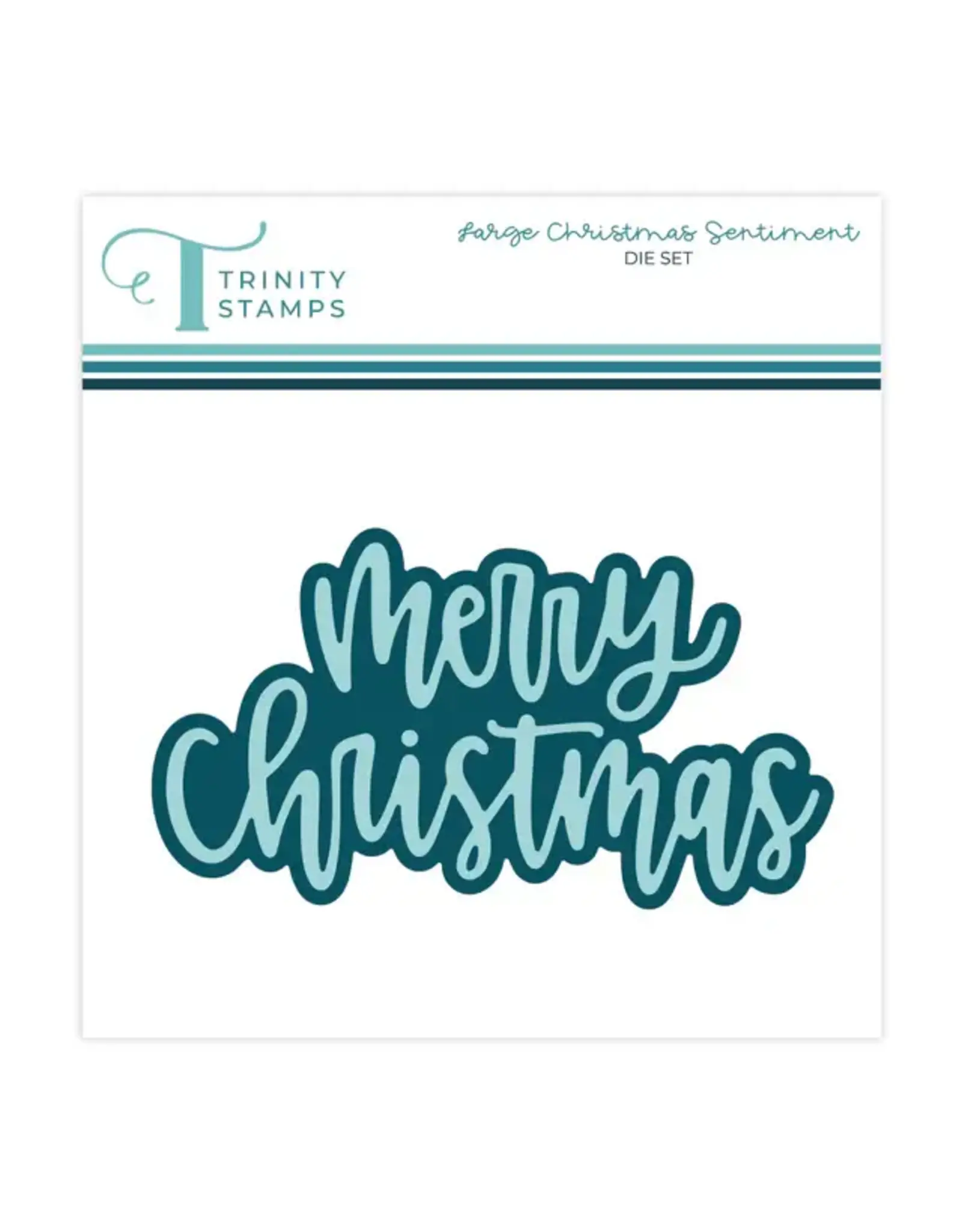 TRINITY STAMPS TRINITY STAMPS LARGE CHRISTMAS SENTIMENT DIE SET