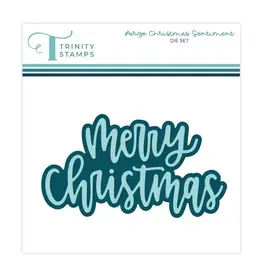 TRINITY STAMPS TRINITY STAMPS LARGE CHRISTMAS SENTIMENT DIE SET