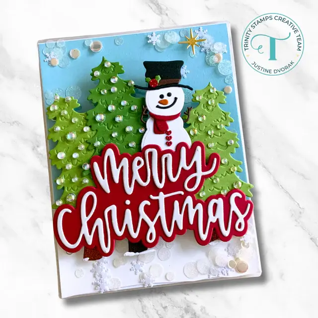 TRINITY STAMPS TRINITY STAMPS LARGE CHRISTMAS SENTIMENT DIE SET
