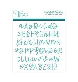 TRINITY STAMPS TRINITY STAMPS SUNDAE SWIRL ALPHABET DIE SET