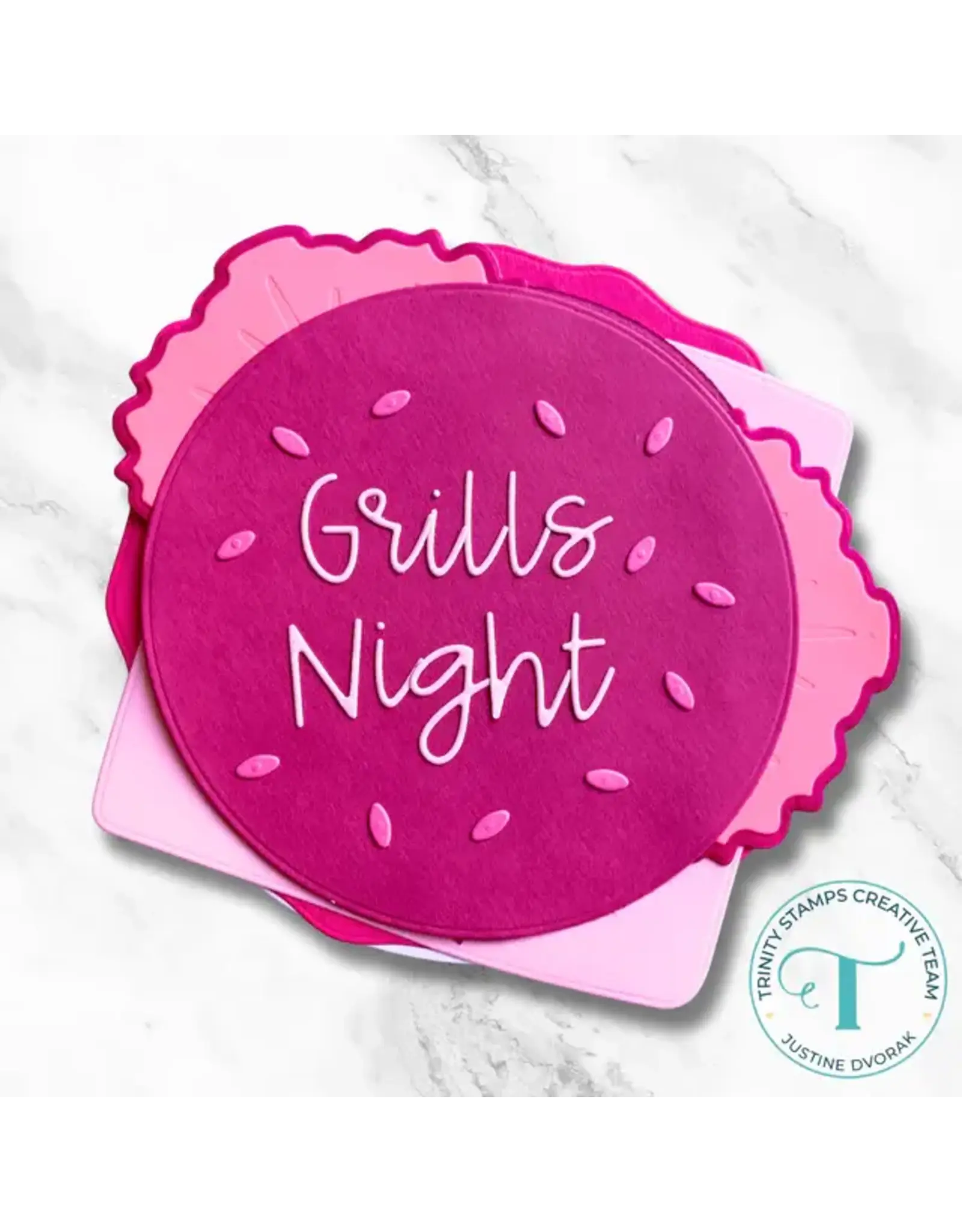 TRINITY STAMPS TRINITY STAMPS SUNDAE SWIRL ALPHABET DIE SET