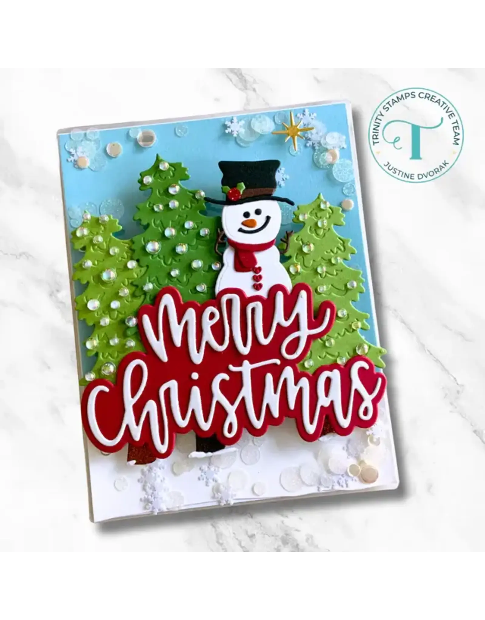 TRINITY STAMPS TRINITY STAMPS TINY SNOWMAN DIE SET