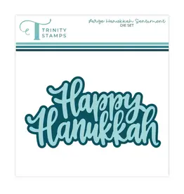 TRINITY STAMPS TRINITY STAMPS LARGE HANUKKAH SENTIMENT DIE SET