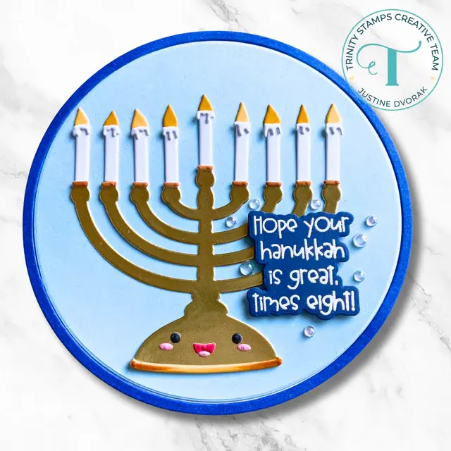 TRINITY STAMPS TRINITY STAMPS LITTLE MENORAH DIE SET