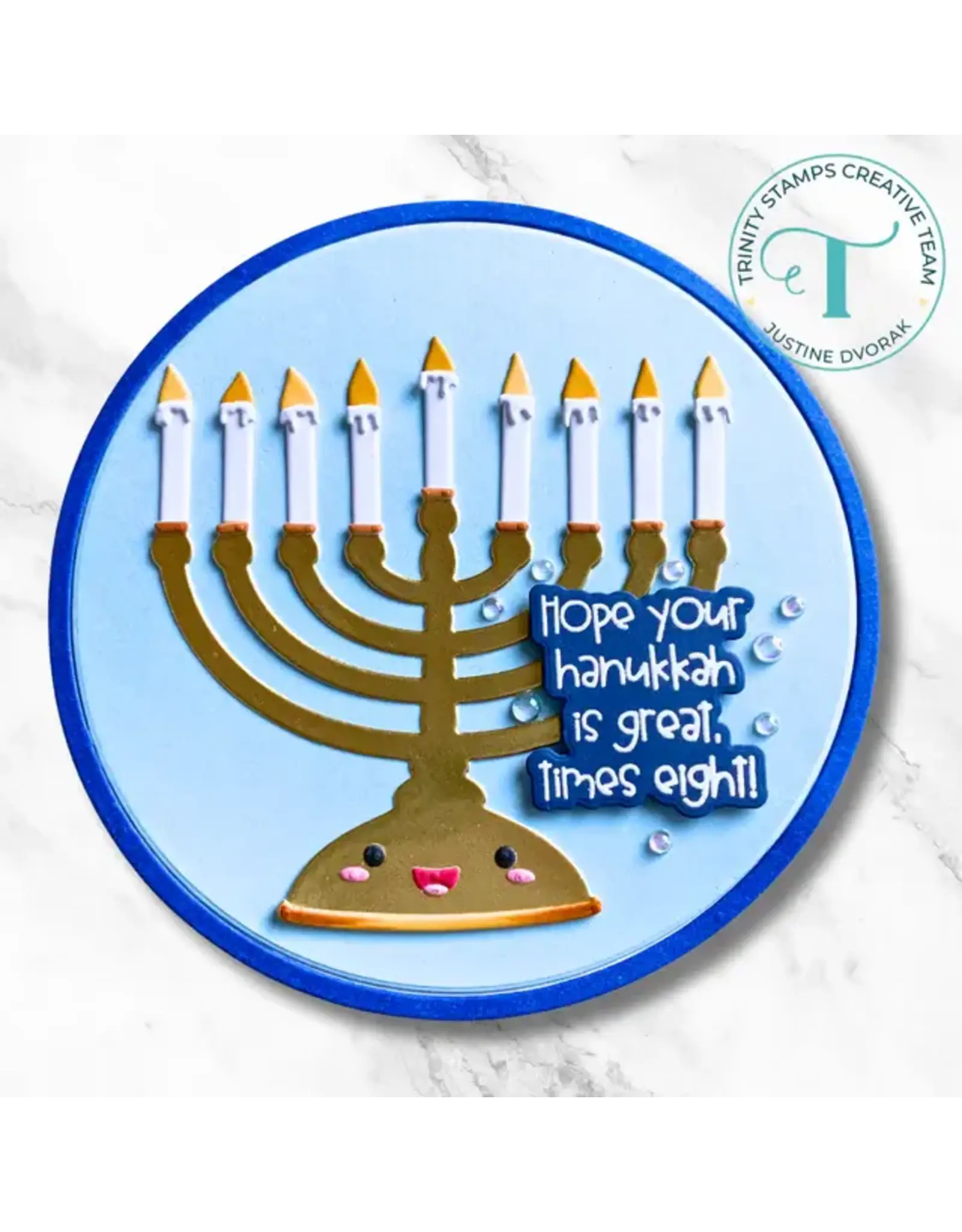TRINITY STAMPS TRINITY STAMPS LITTLE MENORAH DIE SET