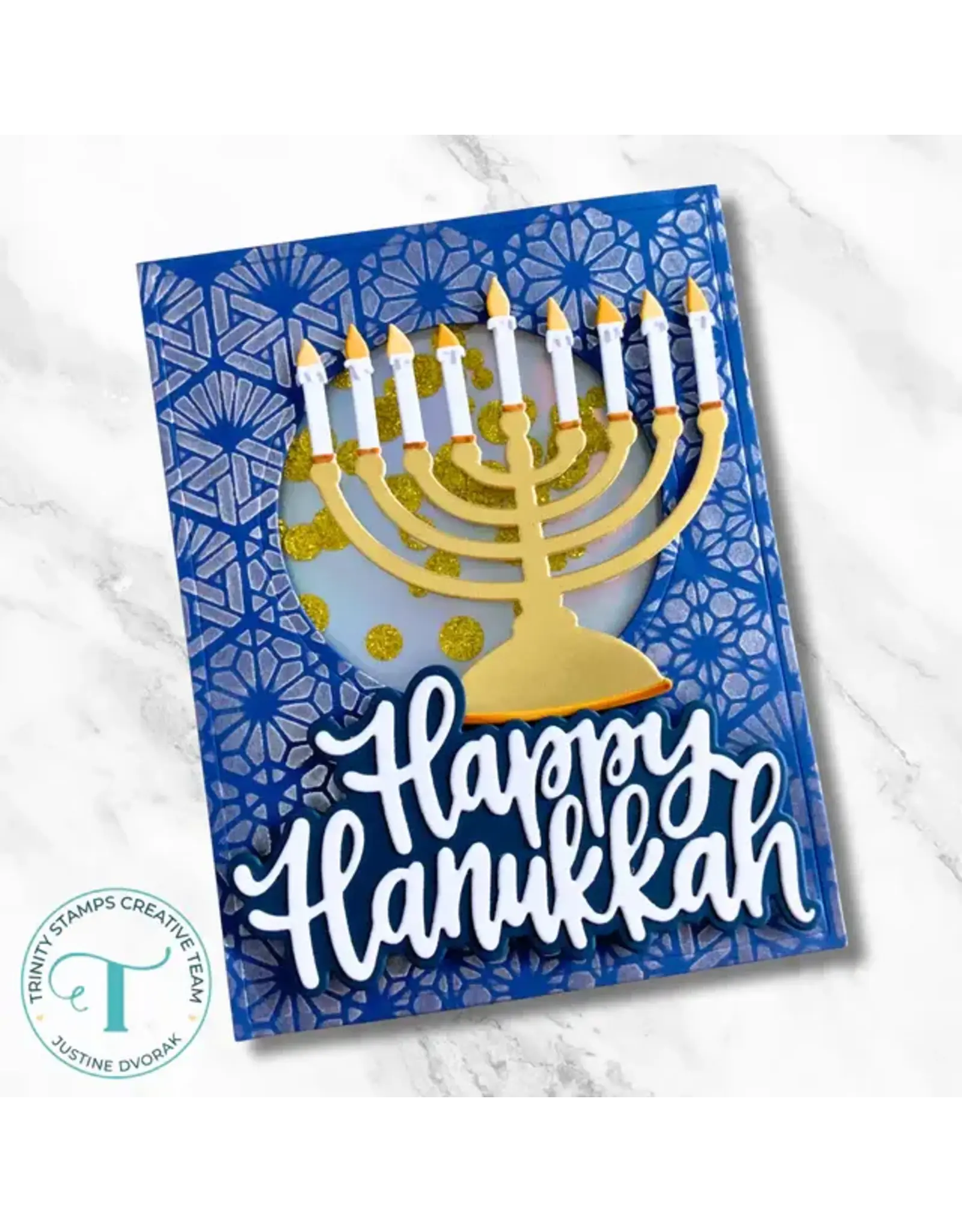 TRINITY STAMPS TRINITY STAMPS LITTLE MENORAH DIE SET