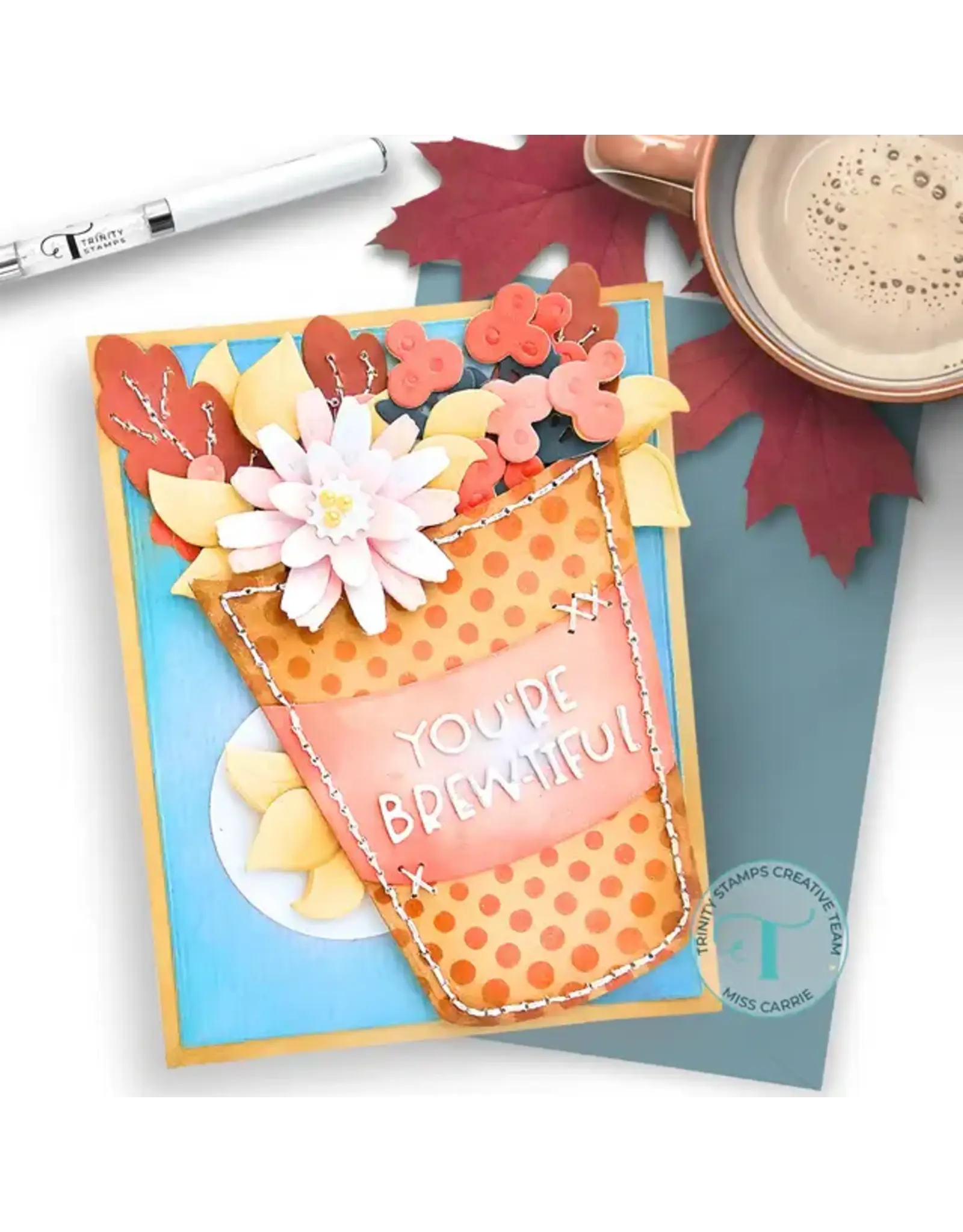 TRINITY STAMPS TRINITY STAMPS COFFEE ON THE GO DIE SET