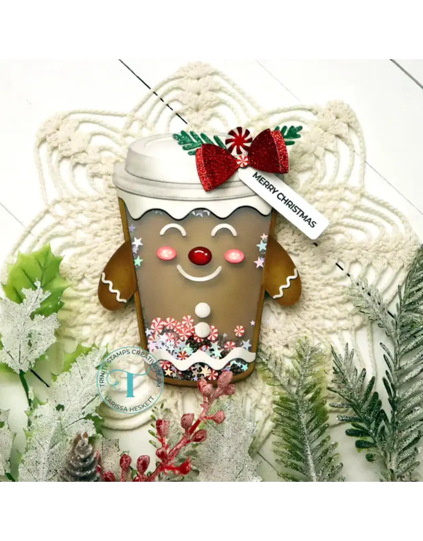 TRINITY STAMPS TRINITY STAMPS CUP CHARACTER - GINGERBREAD ADD-ON DIE SET