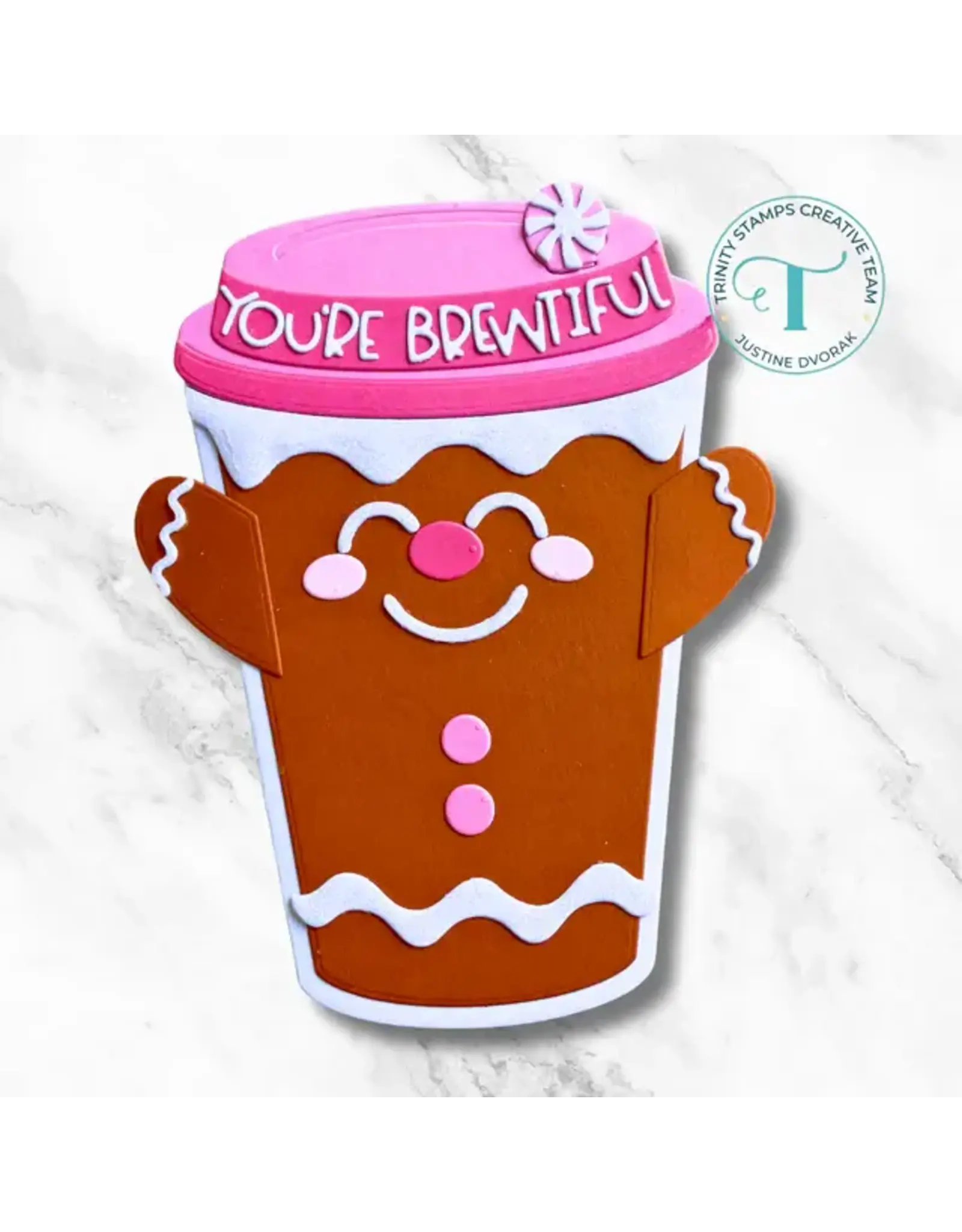 TRINITY STAMPS TRINITY STAMPS CUP CHARACTER - GINGERBREAD ADD-ON DIE SET