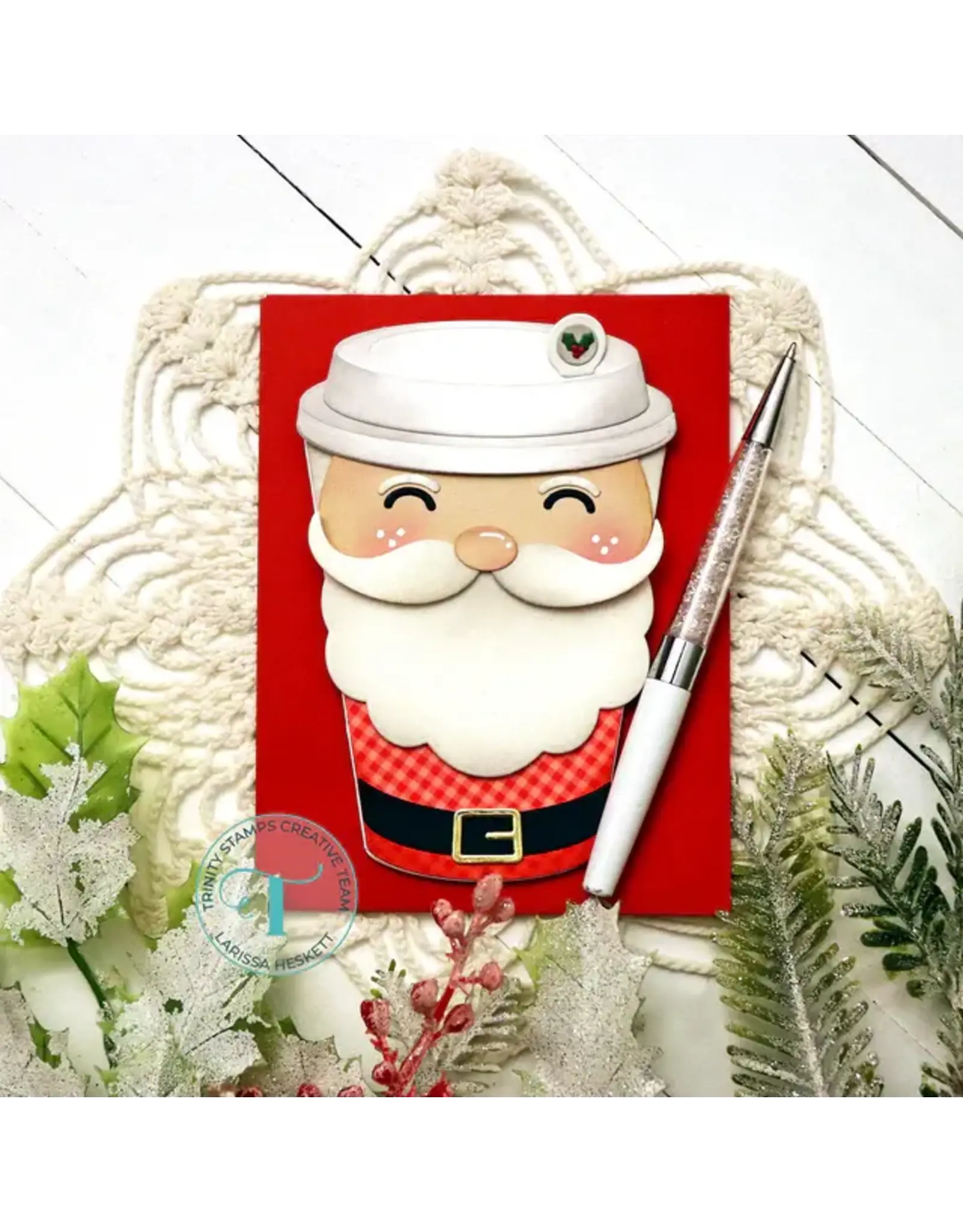 TRINITY STAMPS TRINITY STAMPS CUP CHARACTER - SANTA ADD-ON DIE SET