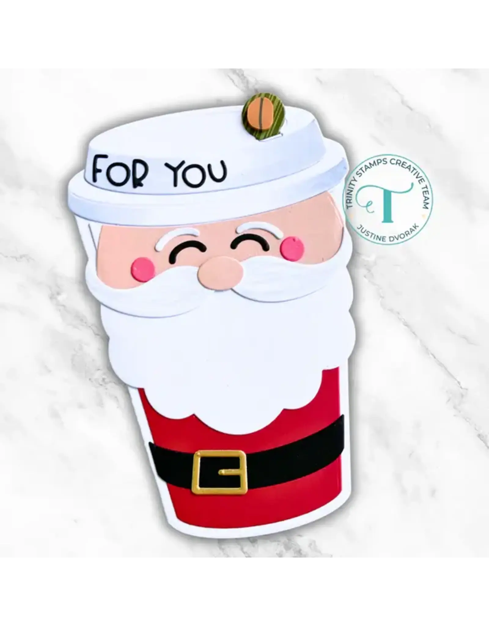 TRINITY STAMPS TRINITY STAMPS CUP CHARACTER - SANTA ADD-ON DIE SET