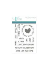 TRINITY STAMPS TRINITY STAMPS A CUPPA SENTIMENTS CLEAR STAMP SET