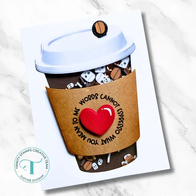 TRINITY STAMPS TRINITY STAMPS A CUPPA SENTIMENTS CLEAR STAMP SET