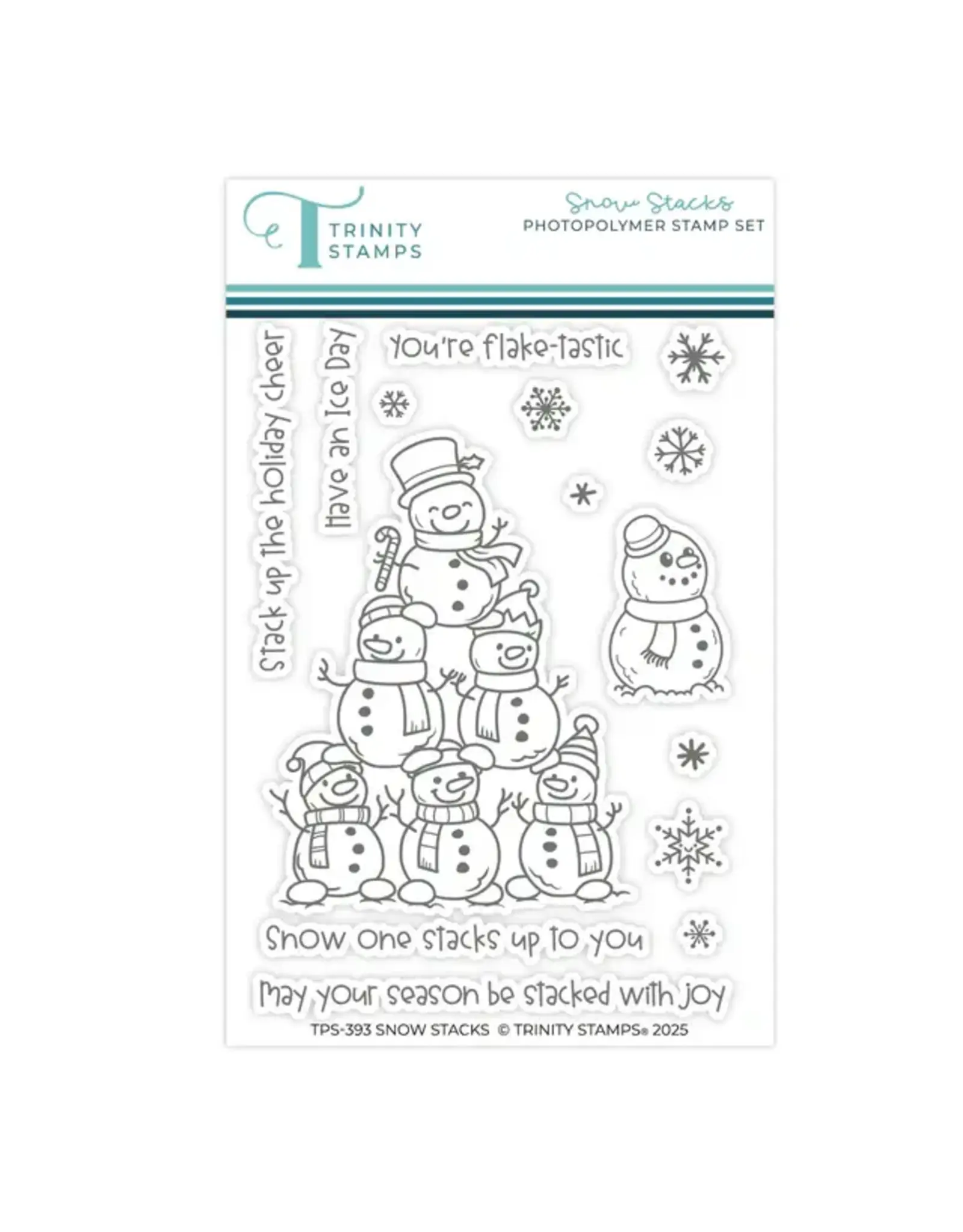 TRINITY STAMPS TRINITY STAMPS SNOW STACKS CLEAR STAMP SET