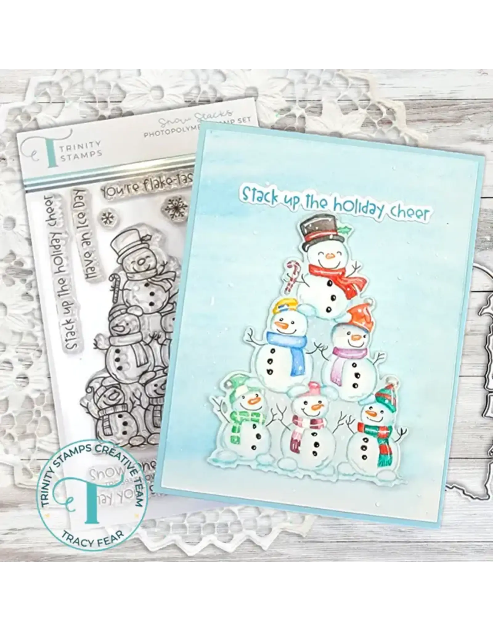 TRINITY STAMPS TRINITY STAMPS SNOW STACKS CLEAR STAMP SET