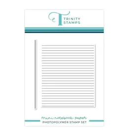 TRINITY STAMPS TRINITY STAMPS MINI NOTEBOOK CLEAR STAMP SET