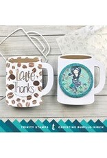 TRINITY STAMPS TRINITY STAMPS LAYERED COFFEE BEAN 6x6 LAYERING STENCIL SET