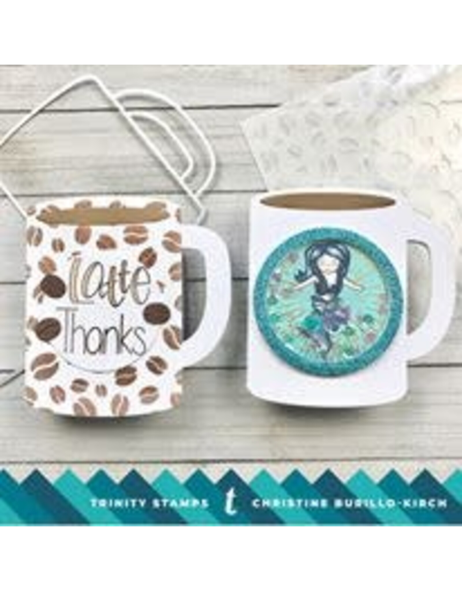 TRINITY STAMPS TRINITY STAMPS LAYERED COFFEE BEAN 6x6 LAYERING STENCIL SET