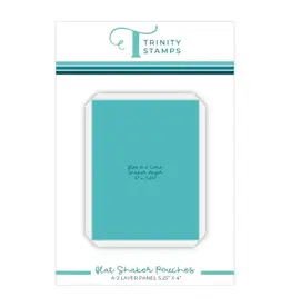 TRINITY STAMPS TRINITY STAMPS A2 CARD LAYER FLAT ACETATE SHAKER POUCHES 5/PK
