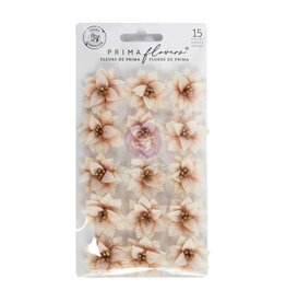 PRIMA PRIMA TWINKLE & TREATS FROSTED PETALS PAPER FLOWERS 15/PK