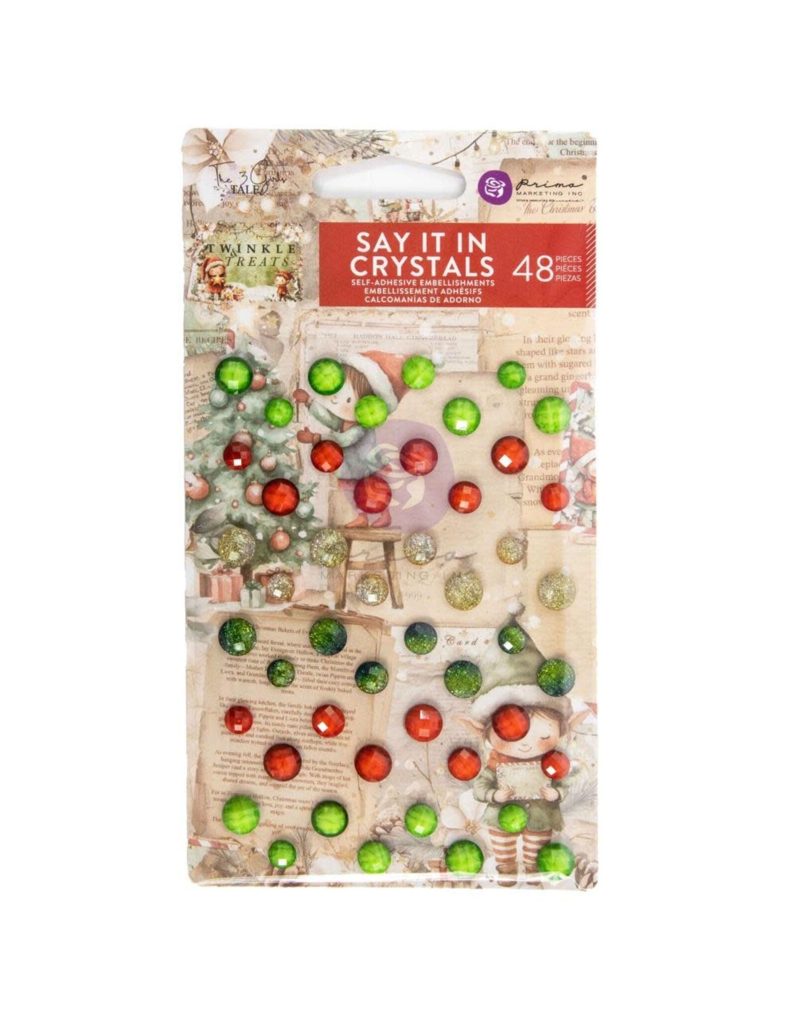 PRIMA PRIMA TWINKLE & TREATS SAY IT IN CRYSTALS 48/PK
