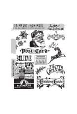 STAMPERS ANONYMOUS STAMPERS ANONYMOUS TIM HOLTZ MINI HOLIDAYS CLING STAMP SET