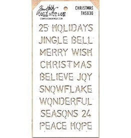 STAMPERS ANONYMOUS STAMPERS ANONYMOUS TIM HOLTZ CHRISTMAS LAYERING STENCIL