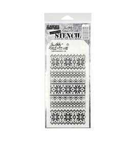 STAMPERS ANONYMOUS STAMPERS ANONYMOUS TIM HOLTZ HOLIDAY KNIT LAYERING STENCIL