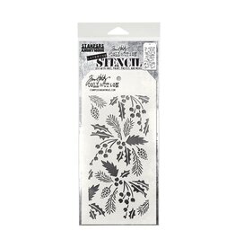 STAMPERS ANONYMOUS STAMPERS ANONYMOUS TIM HOLTZ FESTIVE LAYERING STENCIL