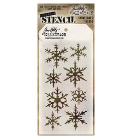 STAMPERS ANONYMOUS STAMPERS ANONYMOUS TIM HOLTZ SNOWFLAKES LAYERING STENCIL