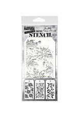 STAMPERS ANONYMOUS STAMPERS ANONYMOUS TIM HOLTZ SET #19 MINI LAYERING STENCIL 3PK