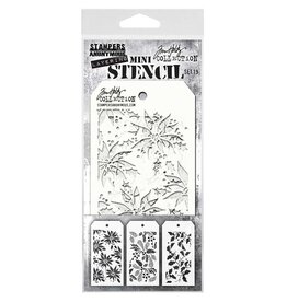 STAMPERS ANONYMOUS STAMPERS ANONYMOUS TIM HOLTZ SET #19 MINI LAYERING STENCIL 3PK