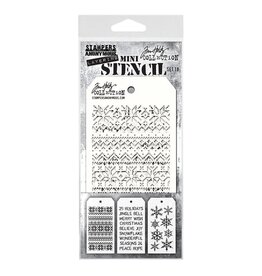 STAMPERS ANONYMOUS STAMPERS ANONYMOUS TIM HOLTZ SET #18 MINI LAYERING STENCIL 3PK