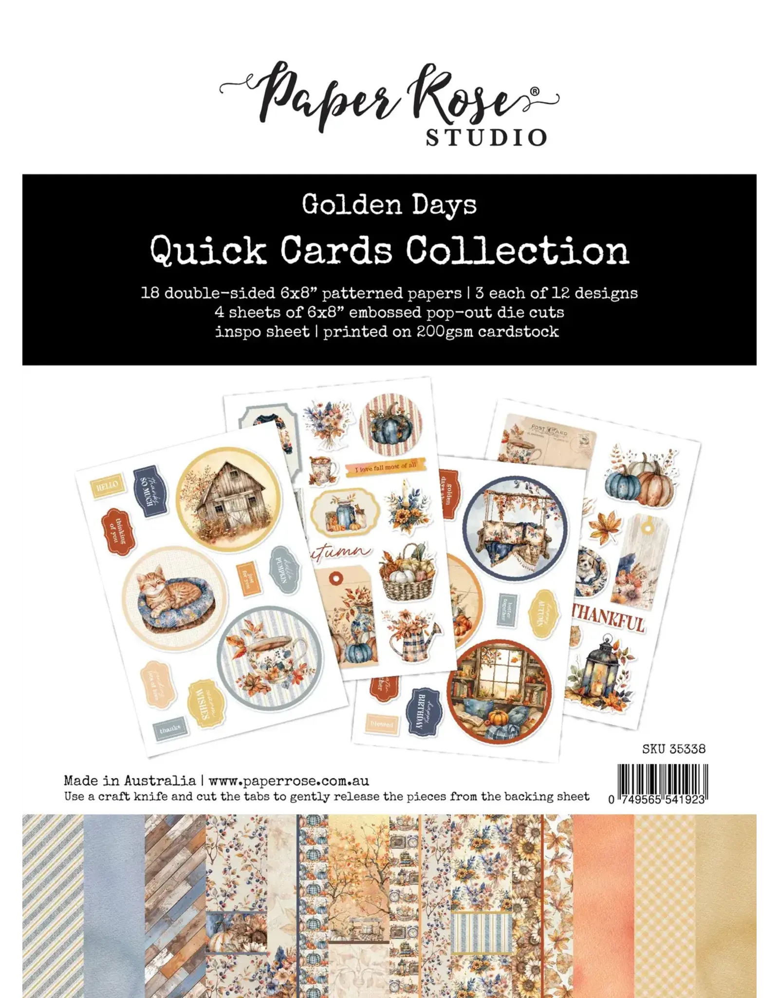 PAPER ROSE PAPER ROSE GOLDEN DAYS QUICK CARDS COLLECTION