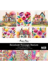 PAPER ROSE PAPER ROSE RAINBOW VILLAGE 12x12 BASICS PAPER COLLECTION