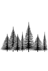 LAVINIA STAMPS LAVINIA STAMPS CHRISTMAS TREE GROUP CLEAR STAMP