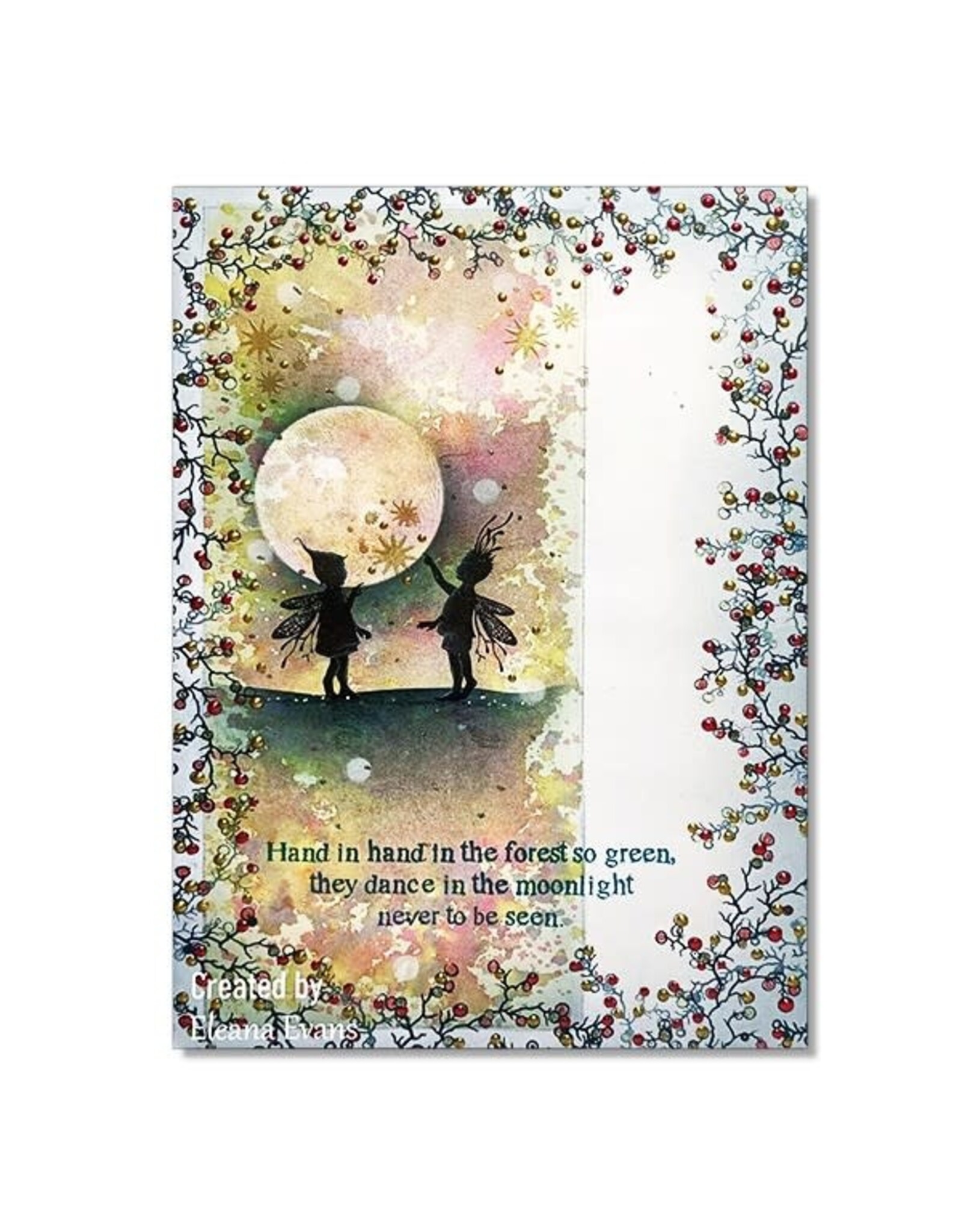 LAVINIA STAMPS LAVINIA STAMPS BERRY WREATH WITH MINI BERRIES CLEAR STAMP SET