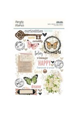 SIMPLE STORIES SIMPLE STORIES SIMPLE VINTAGE JUNK DRAWER 6x8 RUB-ONS 2/PK